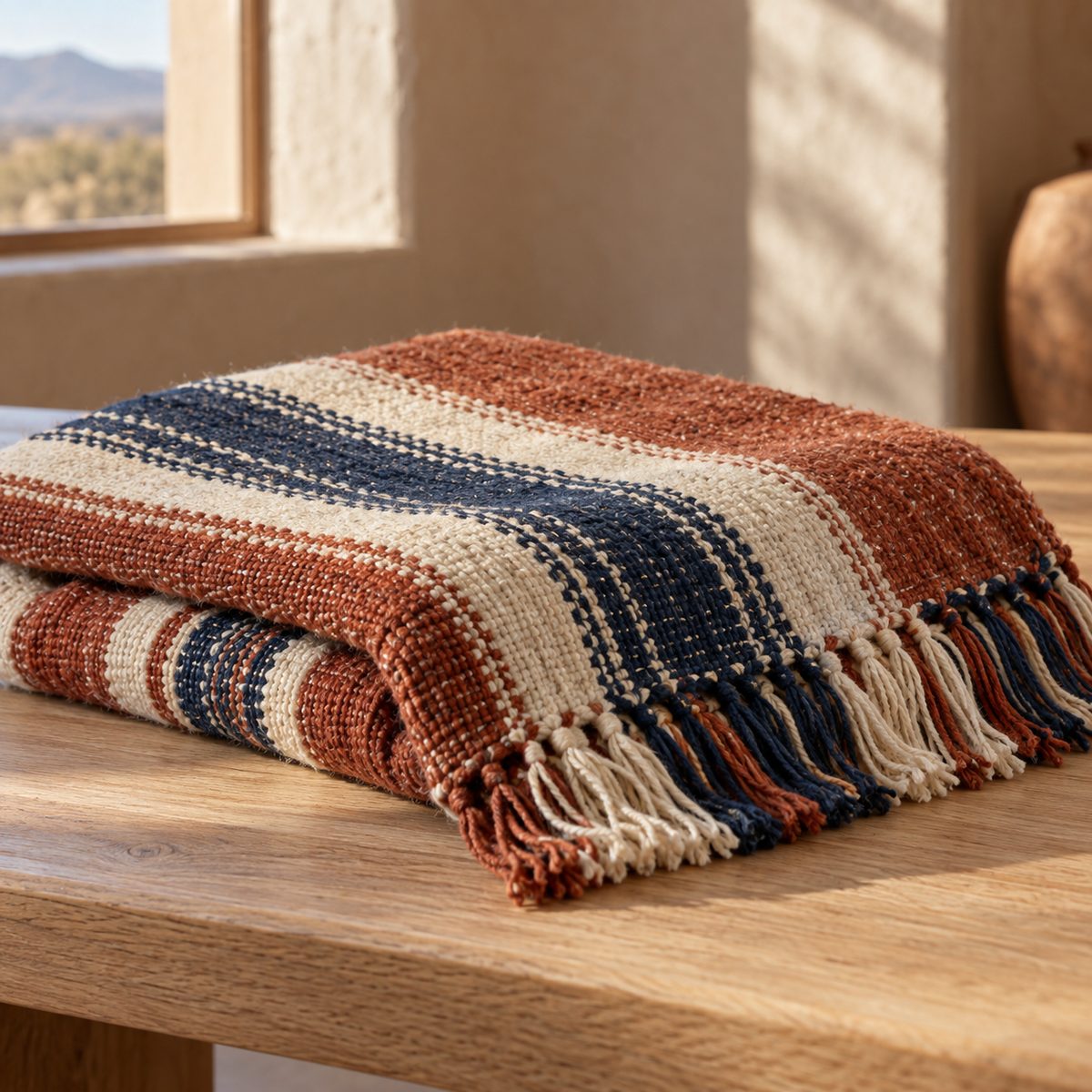 Chimayo wool throw